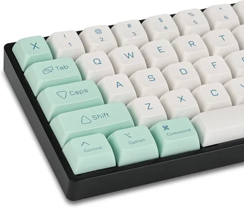 Vista 12 de Owpkeenthy Teclas de carbono retro perfil SA de 150 teclas personalizadas de ABS Doubleshot Juego de teclas con barra espaciadora dividida