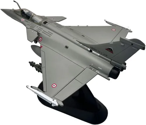 Vista 2 de 1:100 France Rafale C Libia War Fighter Jet Avión de metal militar fundido a troquel modelo para colección o regalo (Rafale)