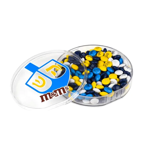 Vista 10 de M&M'S Bar Mitzvah - Caramelo de chocolate con leche, azul, plateado, blanco, bolsa a granel de 2 libras