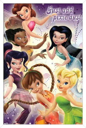 Vista 12 de Trends International Disney Tinker Bell - Póster de pared de hadas, 14.725 x 22.375 pulgadas, versión enmarcada de madera de granero Versión
