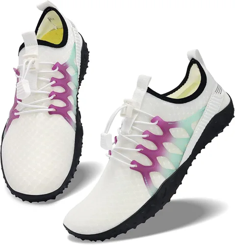Vista 3 de APRILSPRING - Zapatos de agua para hombre y mujer, secado rápido descalzo para nadar, buceo, surf, deportes acuáticos, yoga