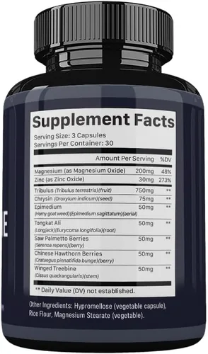Vista 2 de Testo Booster Advanced Formula*, Testo Booster Píldoras, Suplemento dietético Bio TestoBooster, 90 cápsulas