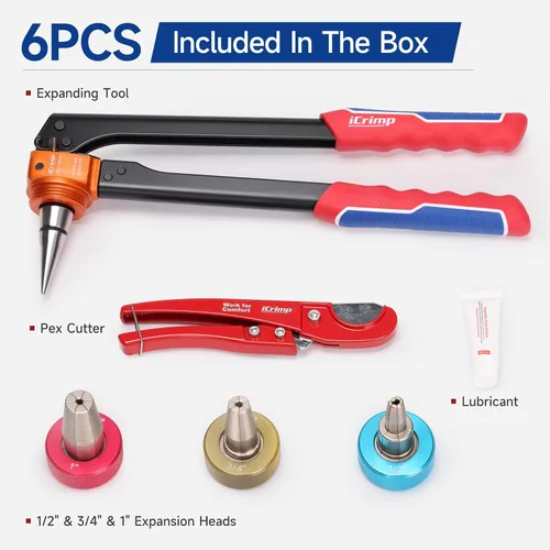 Vista 4 de iCrimp PEX Kit de herramientas de expansión 1/2"-1", F1960 / ProPEX