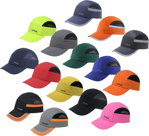Vista 2 de TITUS Gorra de seguridad ligera - Gorra protectora estilo béisbol