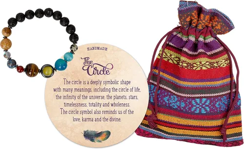 Vista 4 de SPUNKYsoul Nuevo! Colección de pulseras para el universo de distancia de la pareja de él y ella, Cristal, hematita