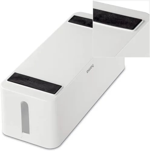 Vista 3 de Hama 20662 - Caja de cables Maxi, 6.1 x 15.7 x 5.1 in, con patas de goma, color blanco