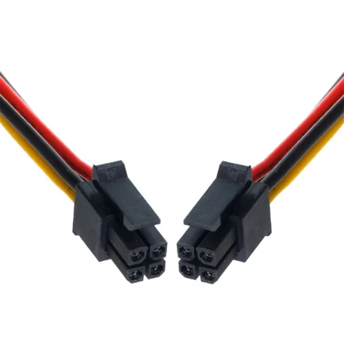 Vista 7 de xiwai Cable de alimentación ATX para conector Molex Micro Fit de 4 pines macho a 4 pines macho de alimentación 12 V Cable 23.6 in 20 AWG Paso =