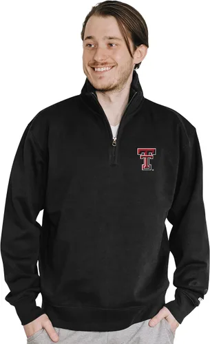 Vista 190 de Blue 84 Sudadera con cremallera de un cuarto para hombre de la NCAA