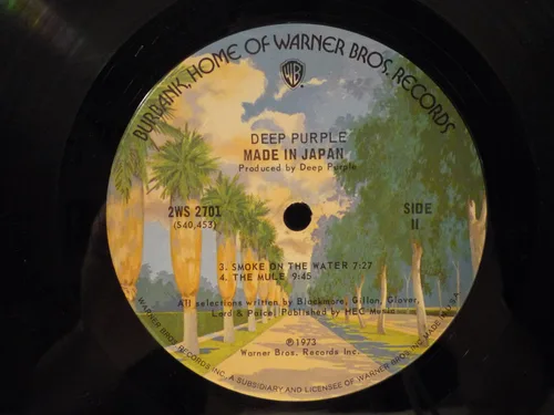 Vista 7 de Deep Purple Made in Japan Gatefold 2 Vinyl Record LPs Album - US Reissue 2WS 2701 - 1973 - Rock hard Rock - VG+