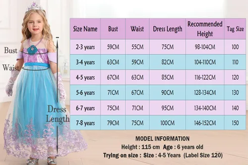 Vista 6 de Luzlen Vestido de princesa de sirena para niñas, disfraz de Ariel con accesorios, disfraz de cosplay de Halloween
