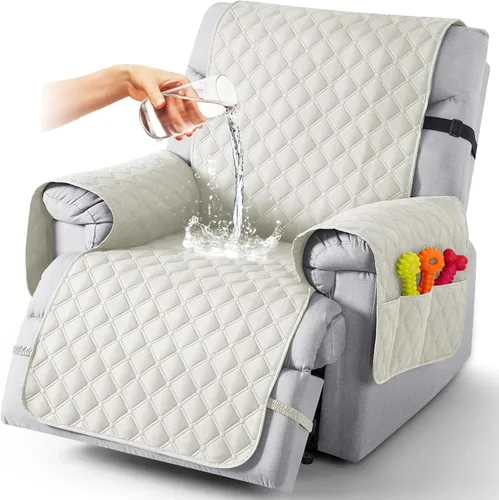 Vista 57 de TAOCOCO Fundas reclinables 100% impermeables, con correas para las piernas, funda de sofá reclinable reversible para silla reclinable, protector