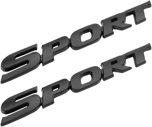 Vista 8 de Paquete de 2 Calcomanías Deportivas para Coche, Emblema Adhesivo de Metal 3D Sport para Guardabarros Lateral de Coche Camión Maletero Trasero