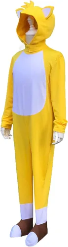 Vista 4 de Disfraz de Halloween para niño, disfraz de Miles Prower Pretend amarillo, S