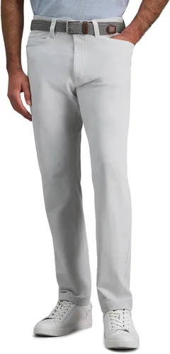 Vista 12 de Haggar - Pantalón deportivo de viaje para hombre, ajuste recto, 5 bolsillos, elástico, casual, con tecnología Performance