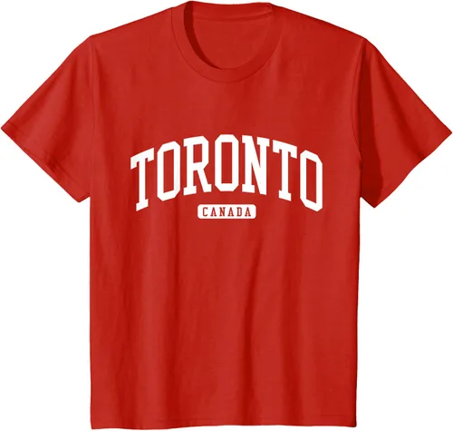 Vista 53 de Camiseta estilo universitario de Toronto Canada, Negro