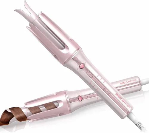 Vista 14 de SHEGLAM Rizador automático de regalo para mujer (dorado, 1 pulgada)