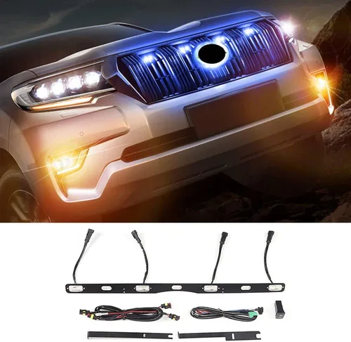 Vista 12 de Lámpara de luz LED de luz central de espacio de luz para Toyota Land Cruiser Prado 150 LC150 2023-2014 2015 2016 2017 Modificación Accesorios