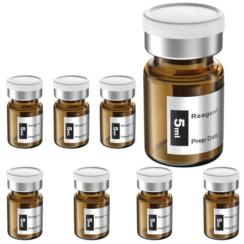 Vista 8 de Biomed Solutions Vial estéril vacío sellado con tapón de goma de butilo y cierre superior, tubo de vidrio de borosilicato tipo 1, empaquetado