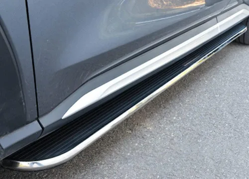 Vista 6 de 2 estribos laterales Nerf Bars Pedales laterales Junta de aluminio para Mercedez Benz GLB 2020-2023