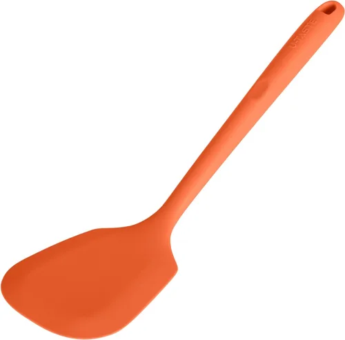 Vista 17 de U-Taste Espátula ranurada de silicona, 13.6 pulgadas de largo/3.7 pulgadas (2) Negro (ranurado)