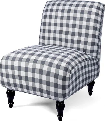 Vista 9 de Liykimt Funda para Silla de Acento sin Brazos Slipcover, Funda Slipcover para Silla Slipper de Spandex Elástico Extraíble para Silla sin Brazos