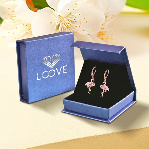 Vista 26 de Aretes colgantes de plata de ley con diseño de árbol de la vida, flor, abeja, animales, gato, colibrí, piedra lunar, turquesa, aretes con cierre