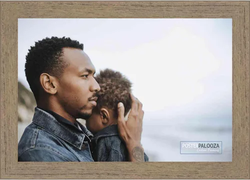 Vista 15 de Poster Palooza 3x3 Inch Rustic Walnut Complete Wood Square Picture Frame with UV Acrylic Plexiglass, Foam Board Backing & Hardware Included - 3x3