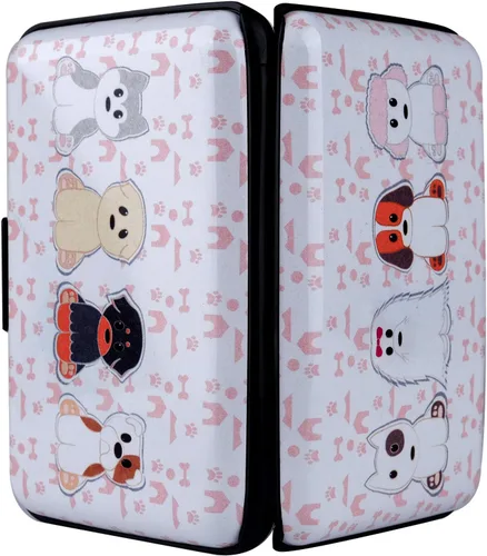 Vista 6 de Funda de aluminio para tarjetas de crédito con bloqueo RFID, tarjetero de metal para tarjetas de crédito, tarjeta de identificación, tarjetas