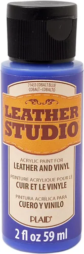 Vista 3 de Leather Studio 71411 pintura para piel de color blanco, 2 onzas