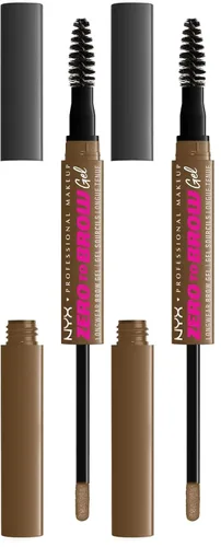 Vista 10 de NYX PROFESSIONAL MAKEUP Zero to Brow, gel de cejas de larga duración, rubio ceniza