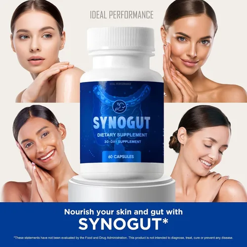 Vista 4 de IDEAL PERFORMANCE Synogut Pills Suplemento dietético para la salud intestinal (3 botellas)