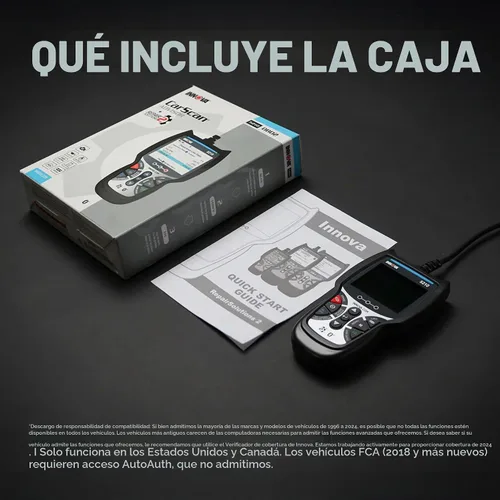 Vista 7 de Innova 5210 - Escáner OBD2 y lector de códigos de motor, probador de batería, datos en vivo, reinicio de aceite, herramienta de diagnóstico
