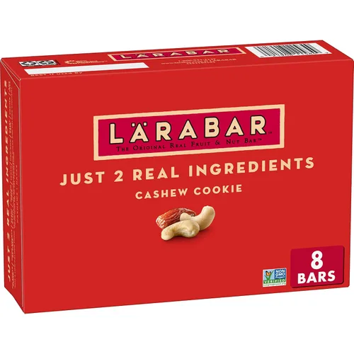 Vista 8 de Larabar Galletas de anacardo, barras de frutas y nueces, sin gluten y veganas, 10.2 onzas, 6