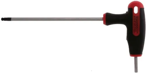 Vista 2 de Teng Tools Llave hexagonal métrica con mango en T de extremo de bola de 0.079 in - 510502, plata