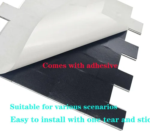 Vista 5 de Azulejos autoadhesivos para salpicaduras de 10 hojas para decoración del hogar, adhesivo de aluminio 3D para pared, cocina, baño, chimenea, mesa