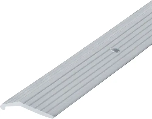 Vista 3 de M-D Building Products 78006 7/8 pulg. X 36 in. Moldura de alfombra de aluminio plateado con clavos de tornillo