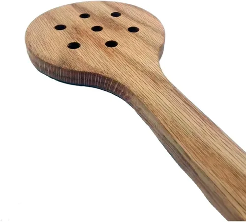 Vista 6 de Raqueta de pádel de tenis de cuchara de madera para entrenamiento de taladro de puntero de tenis casero