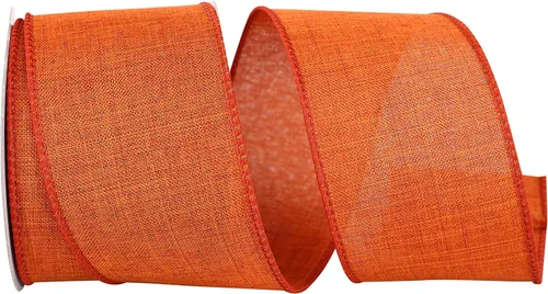 Vista 8 de Cinta Reliant Ribbon 92573W-031-09K para borde con alambre Everyday Linen Value, 1-1/2 pulgadas x 50 yardas, color negro