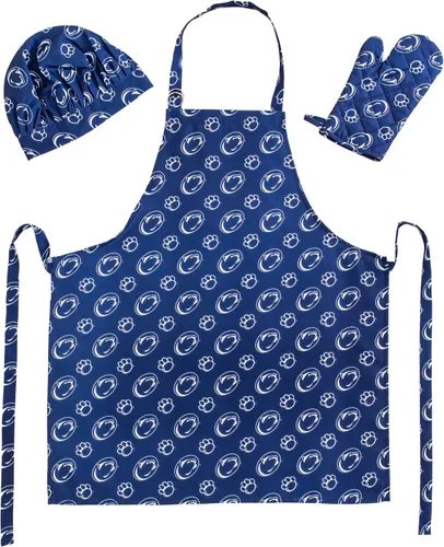 Vista 6 de Northwest NCAA unisex-adult 3-piece Apron, Oven Mitt and Chef Hat Set