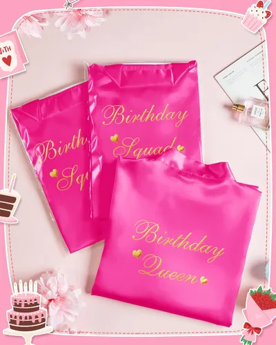 Vista 7 de Bata de baño de 6 piezas para mujer, para cumpleaños, fiesta, Queen, spa, kimono, bata de spa, bata de dormir, fiesta, bata de seda