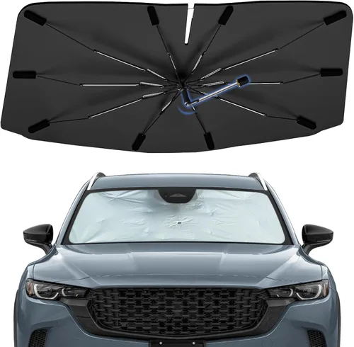 Vista 86 de Sombrilla Parasol para Parabrisas para Mazda 3 2014-2026, Parasol Plegable para Coche para Ventana Delantera, Visera Protectora Solar Altamente