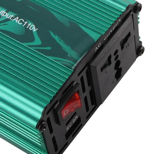 Vista 5 de Inversor sinusoidal puro, inversores de corriente de 3000 W, convertidor de CC a CA, inversores de potencia sinusoidal de aleación de aluminio, Verde