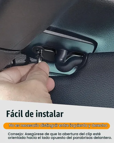 Vista 4 de Kit de reparación de visera solar de aleación de aluminio mejorado para Jeep, clip de visera solar resistente Veharvim compatible con Jeep Wrangler