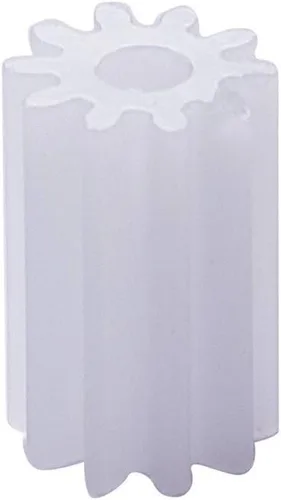Vista 13 de Bettomshin 10 unids engranaje de plástico 082A 0.5 módulo polea eje de correa robot RC motor mano DIY piezas mecánicas kit blanco