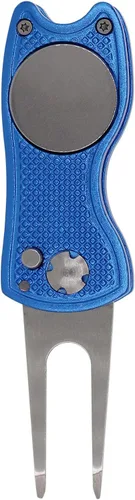 Vista 7 de Herramienta de reparación de golf Divot con marcador magnético de bola, metal y diseño plegable