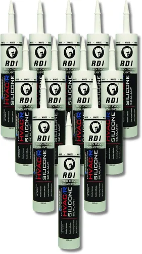 Vista 8 de Red Devil 089650 sellador de silicona para temperaturas extremas HVAC/R, 280 ml, aluminio, 1 paquete, fabricado en EE. UU