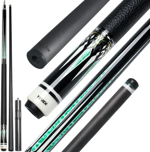 Vista 12 de Carbon Fiber Pool Cue Stick Professional Pool Sticks 12.5mm Tip Low Deflection Shaft Billiard Cues with Adjustable Extension (Pro Taper)