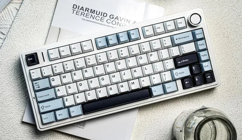Vista 8 de EPOMAKER x Aula F75 - Teclado mecánico con junta, 75% inalámbrico intercambiable en caliente para juegos con acolchado y perilla de cinco capas