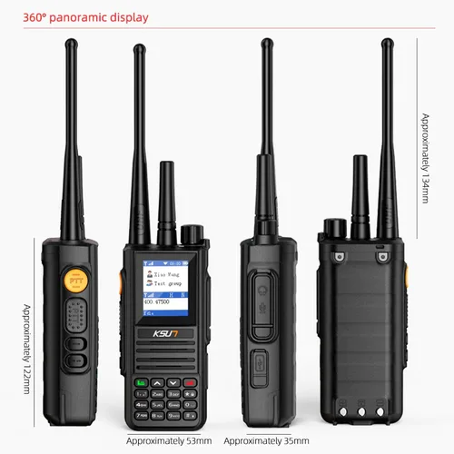 Vista 8 de KSUN - Radio POC con tarjetas SIM, walkie talkies globales, antena de radio bidireccional de mano, red celular de alcance ilimitado, recargable
