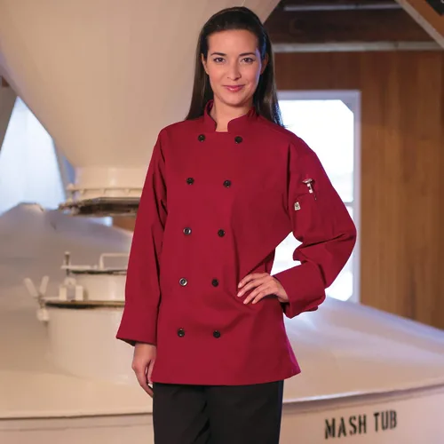 Vista 4 de Uncommon Threads Abrigo de chef marroquí para mujer 10 Btn